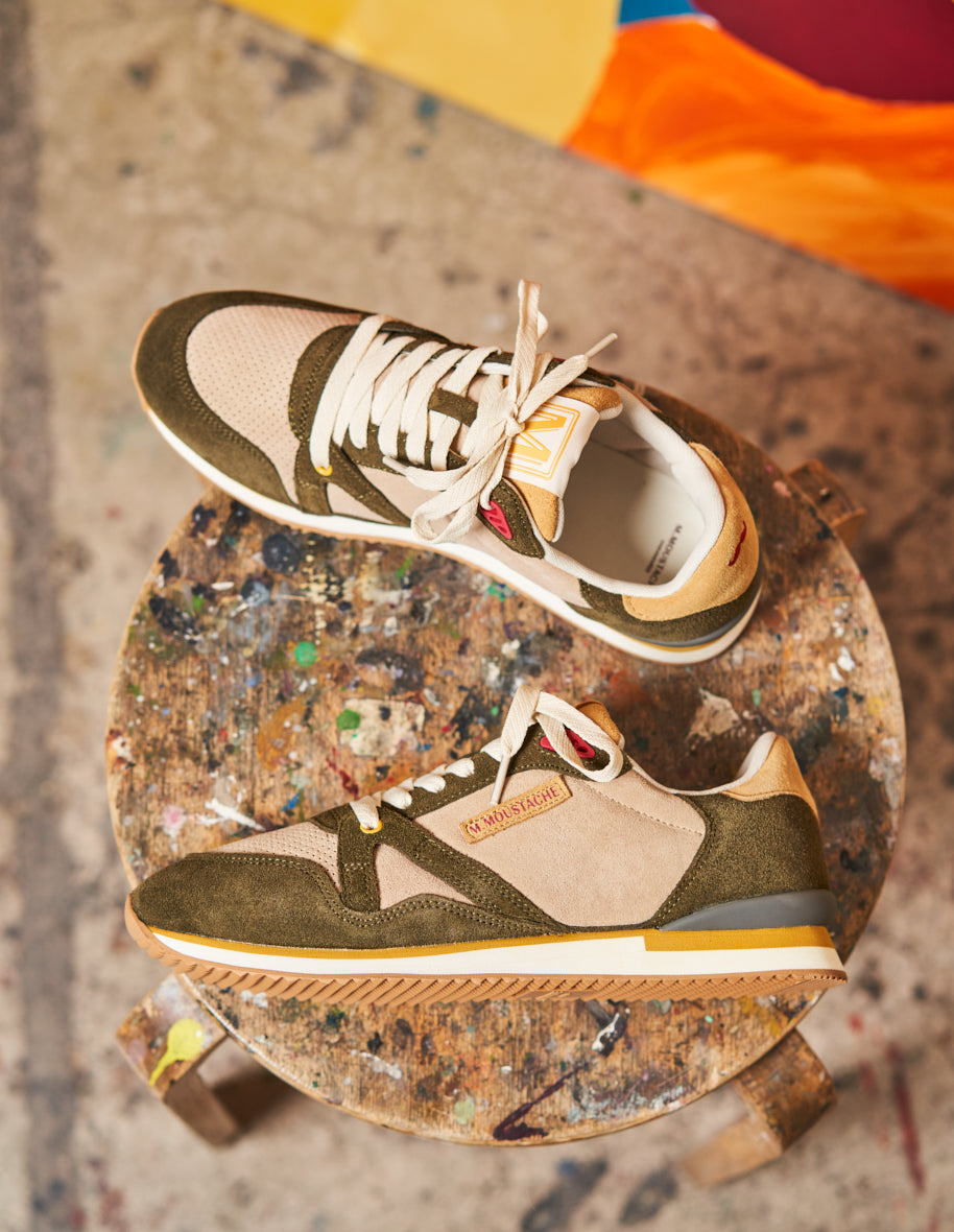 André Running sneakers - Sweden Khaki Cream