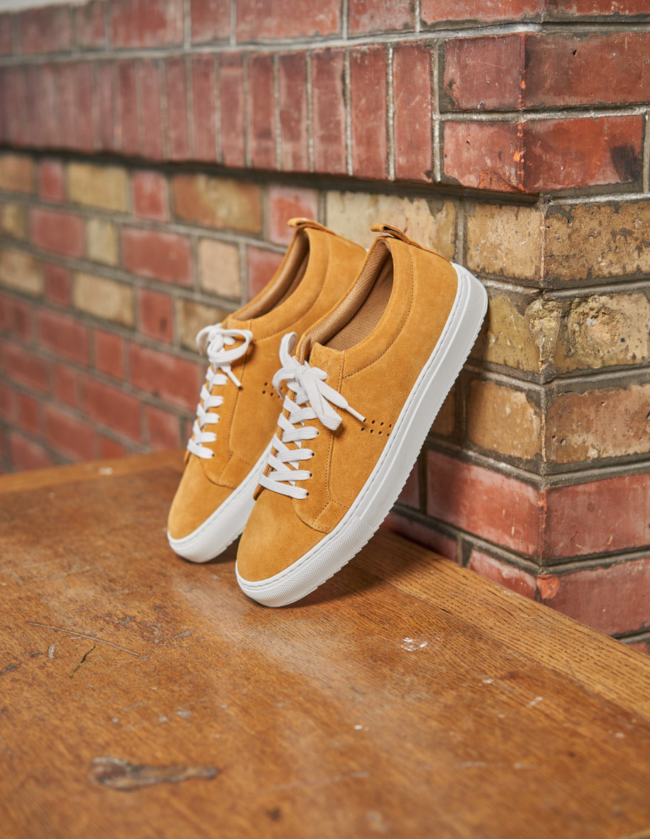 Low-top trainers Brice - Mustard suede