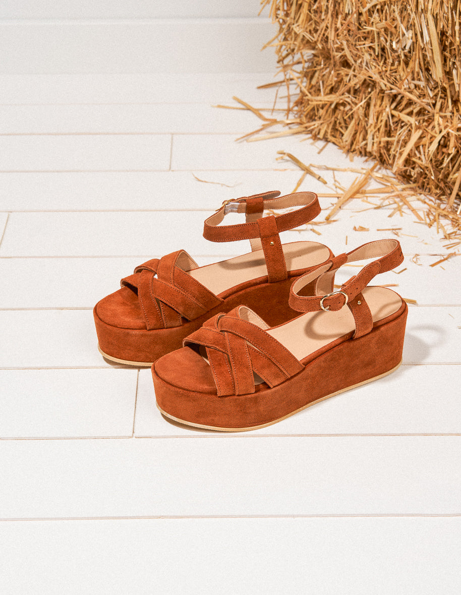 Emma sandals - Sweden Cognac