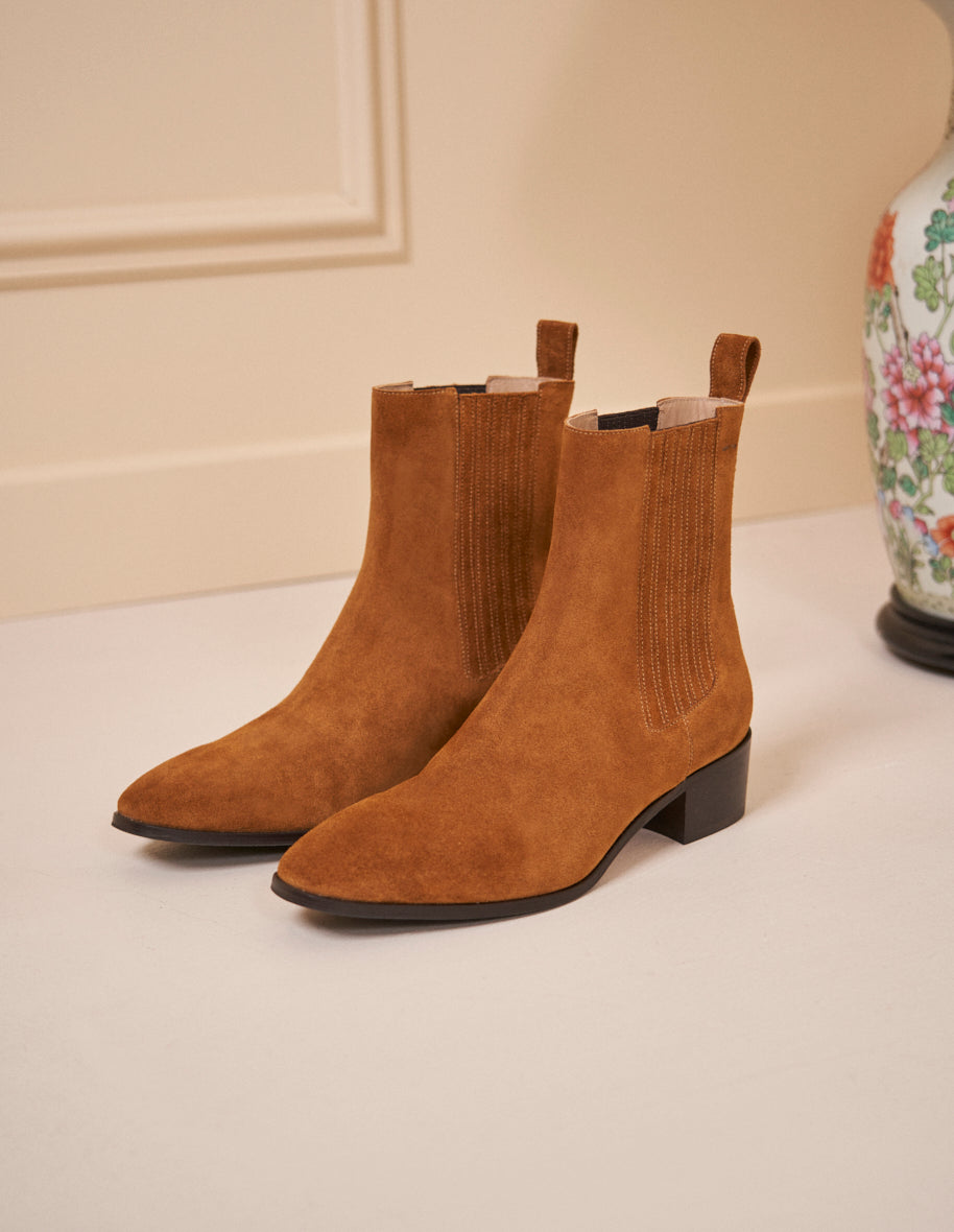 Ankle boots Faustine - Amber suede