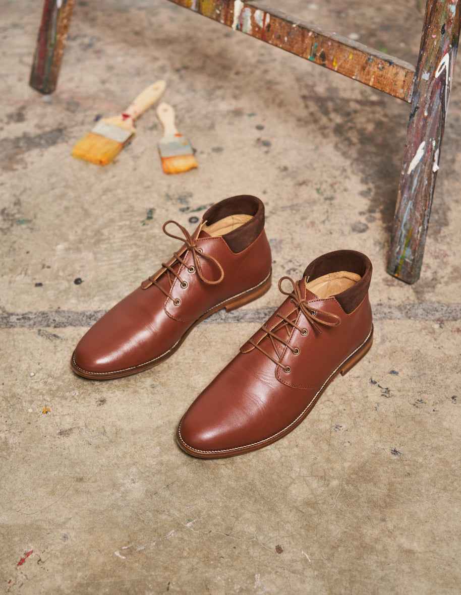 Boots Gaultier - Cognac leather