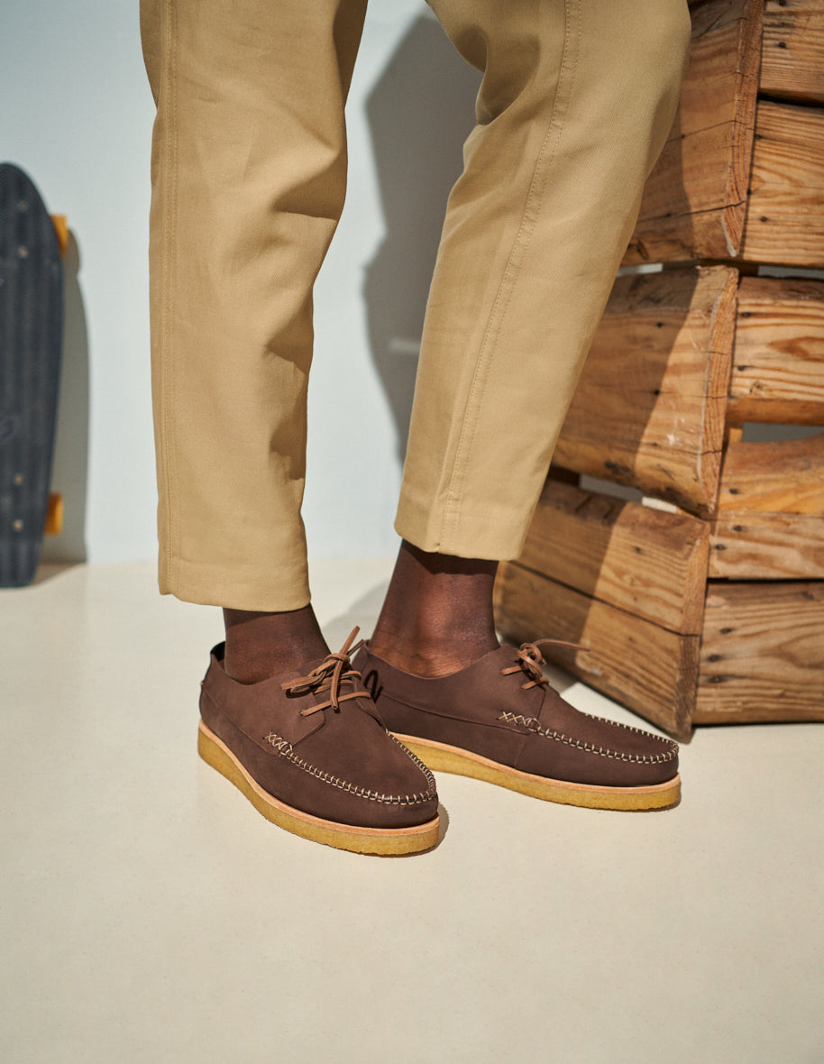 Boat shoes Georges - Brown nubuck