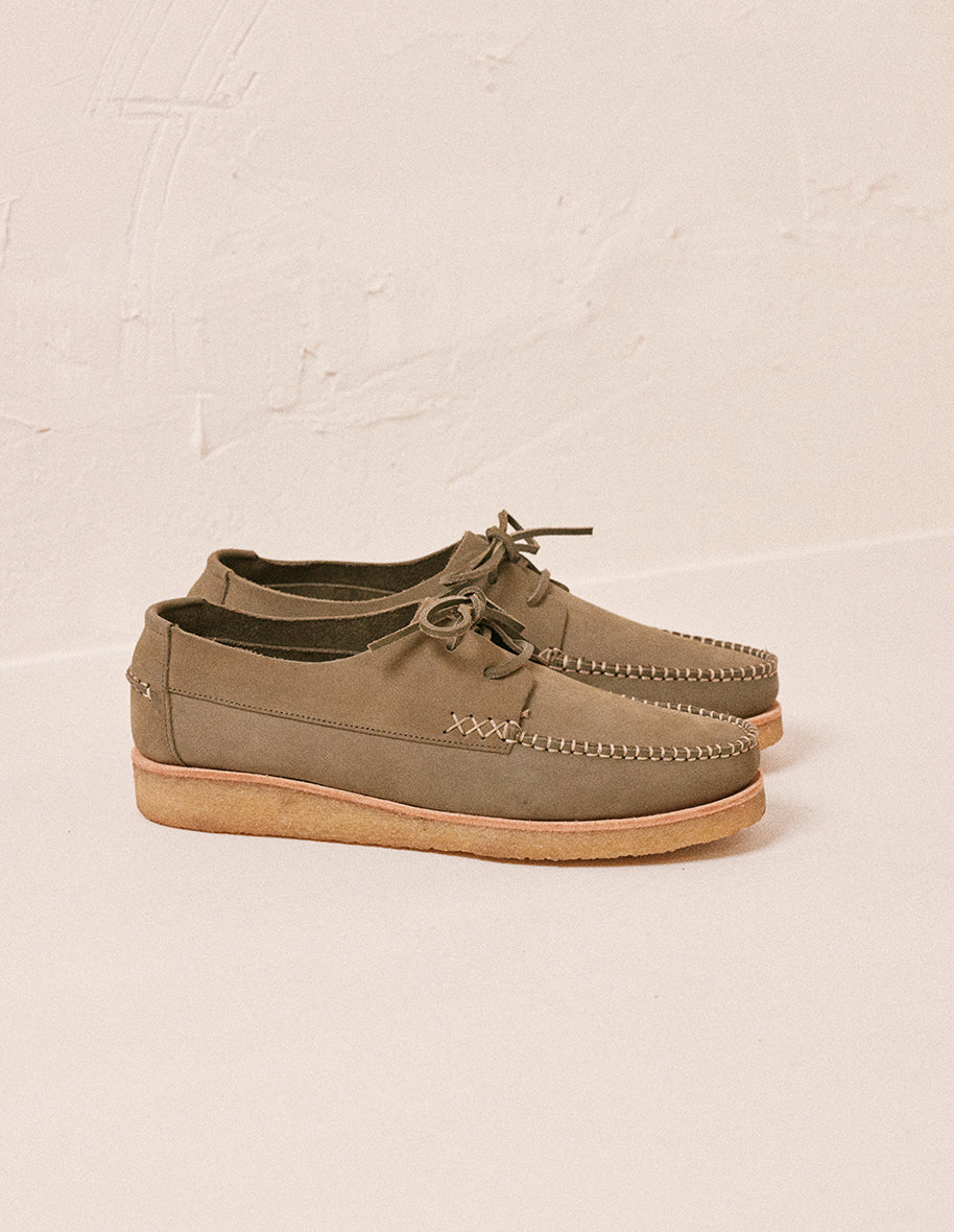 Boat shoes Georges - Olive nubuck
