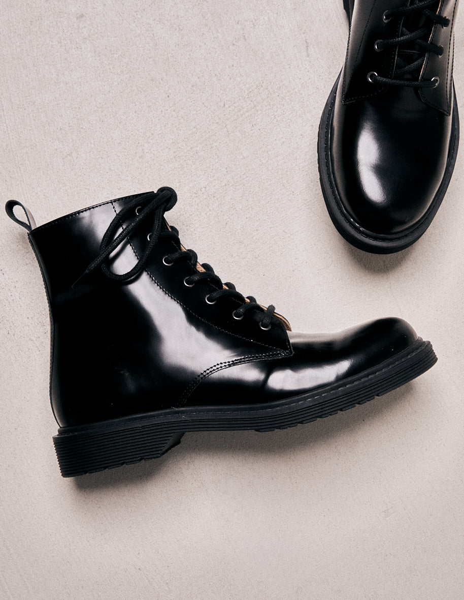Ankle boots Hélène - Black box leather