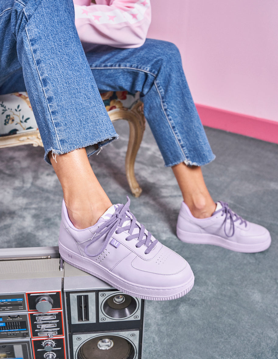 Low-top trainers Maxence F - Lilac leather