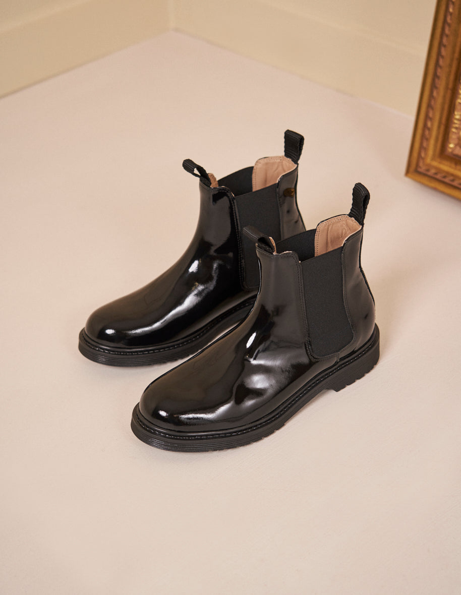 Ankle boots Marielle - Black patent leather