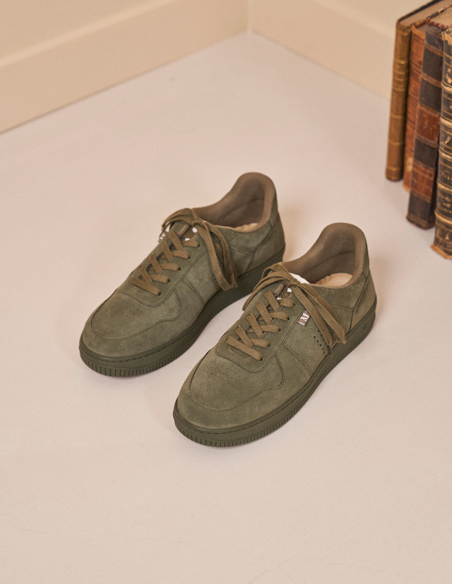 Low-top trainers Maxence H - Khaki suede