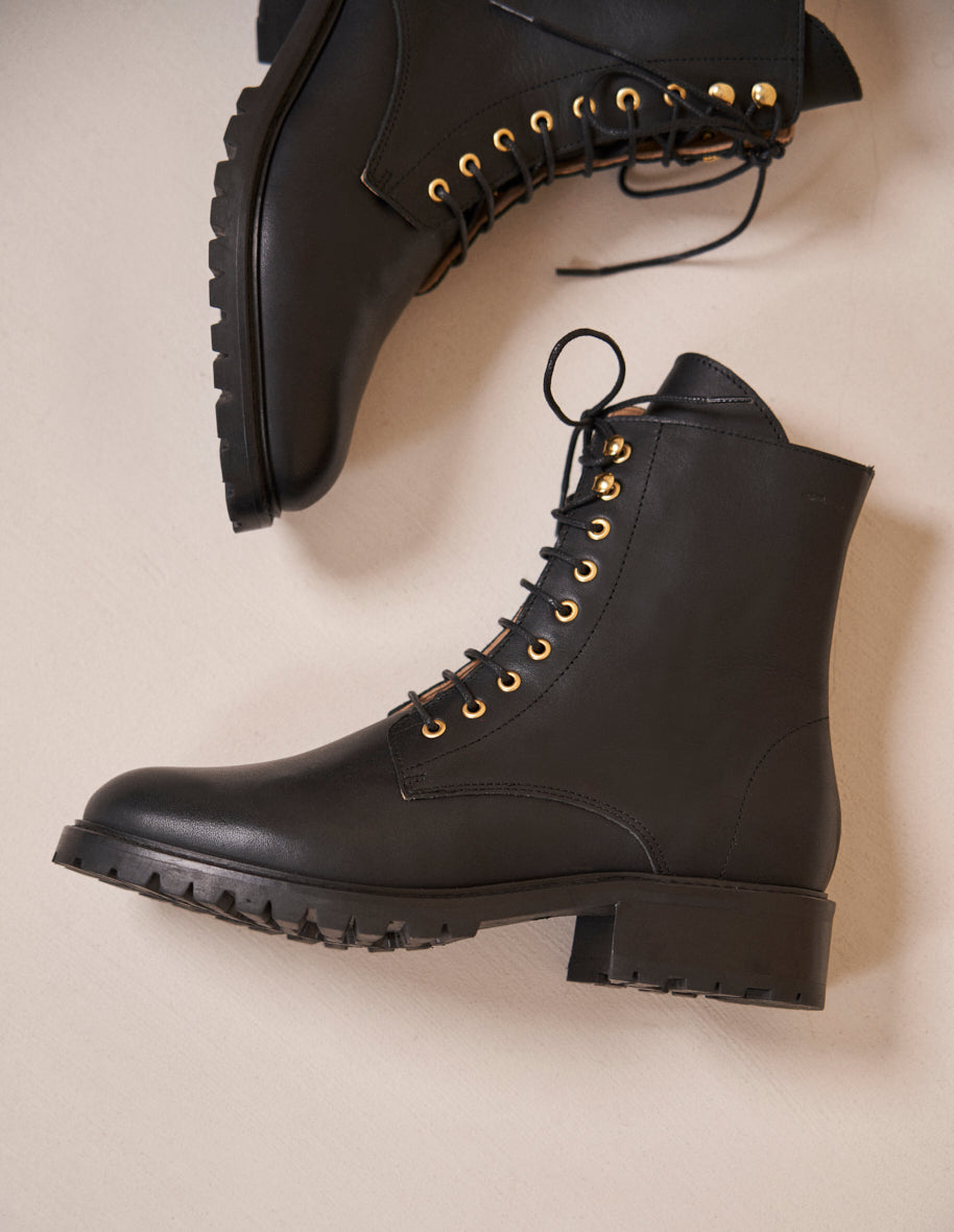 Ankle boots Noémie - Black leather