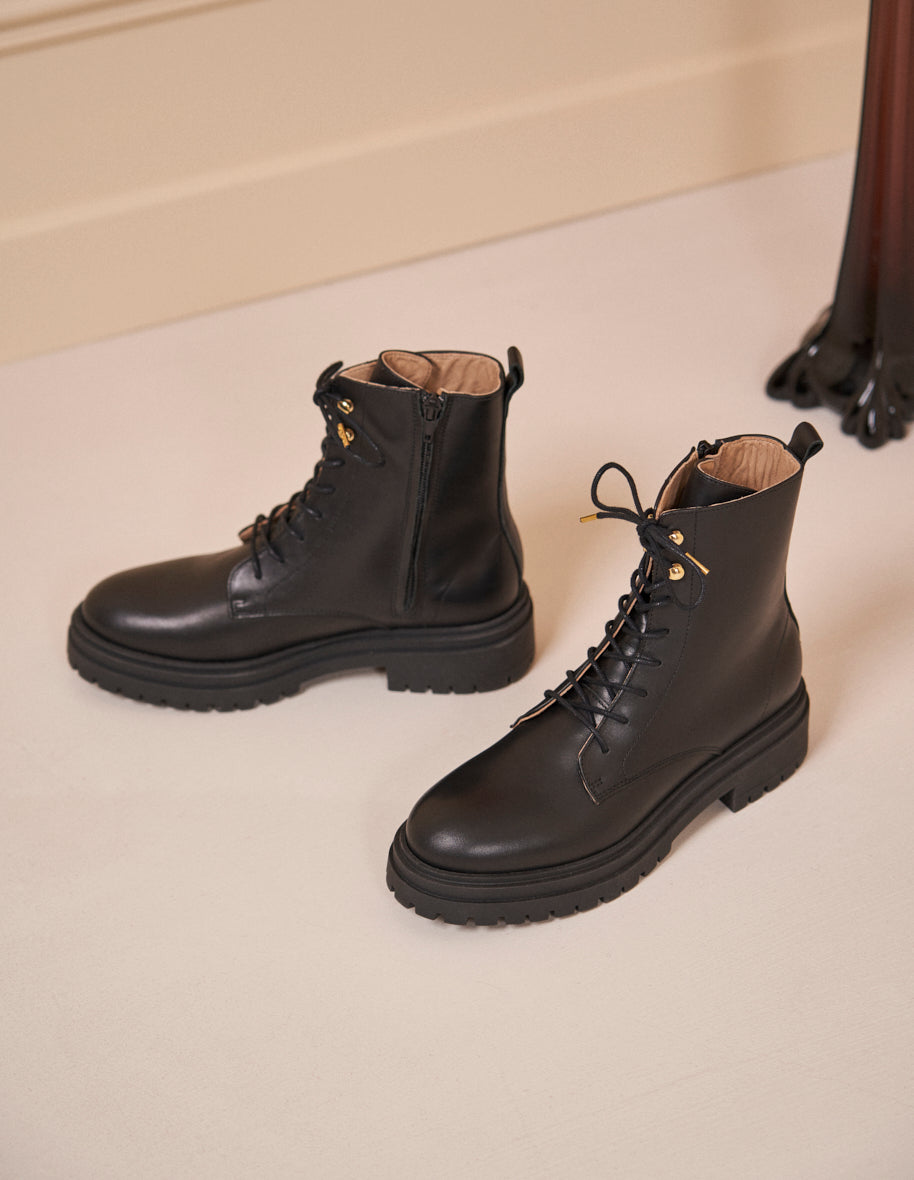 Ankle boots Salomé - Black leather
